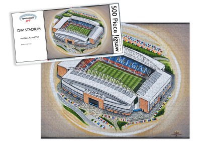 Wigan Athletic FC DW Stadium Art Jigsaw Puzzle
